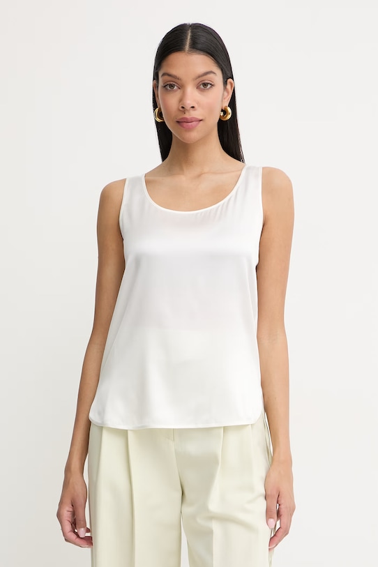 MM by Max Mara top damski jedwabny PAN beżowy 2616161017600