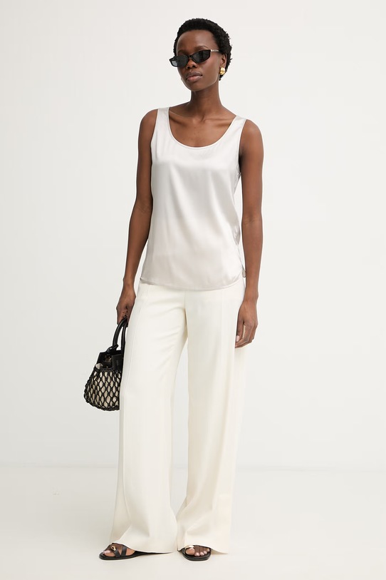 MM by Max Mara top damski jedwabny PAN 2616161017600 beżowy SS26