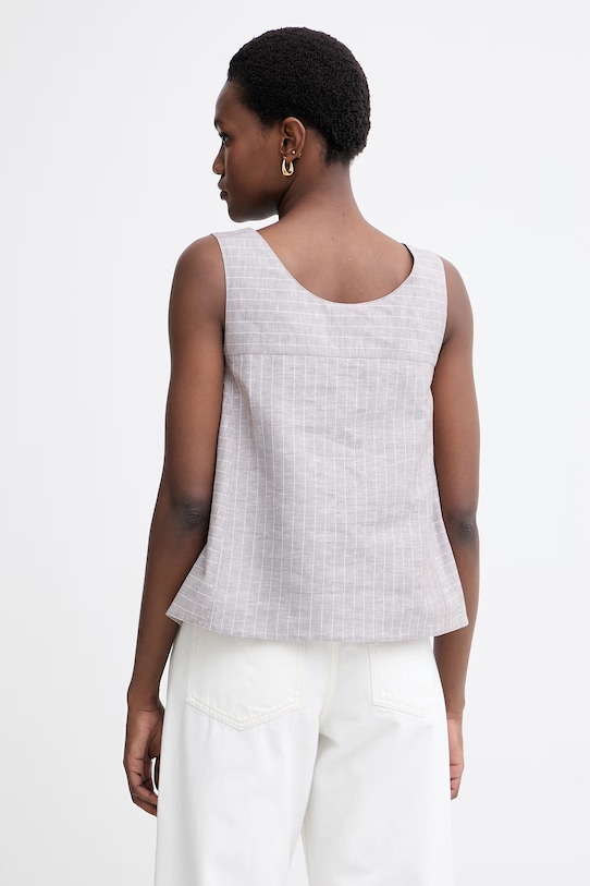 Oblečení MM by Max Mara halenka dámská se lnem CALIGA 2616161018600 béžová