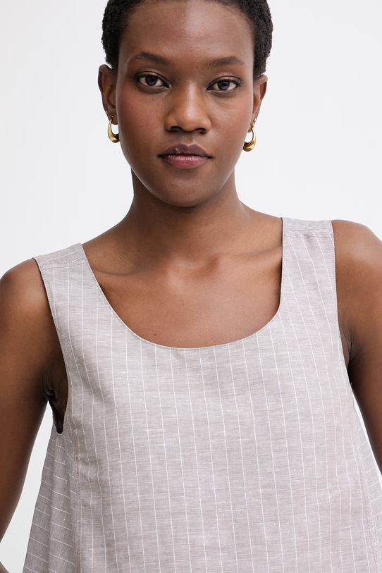 MM by Max Mara halenka dámská se lnem CALIGA béžová 2616161018600