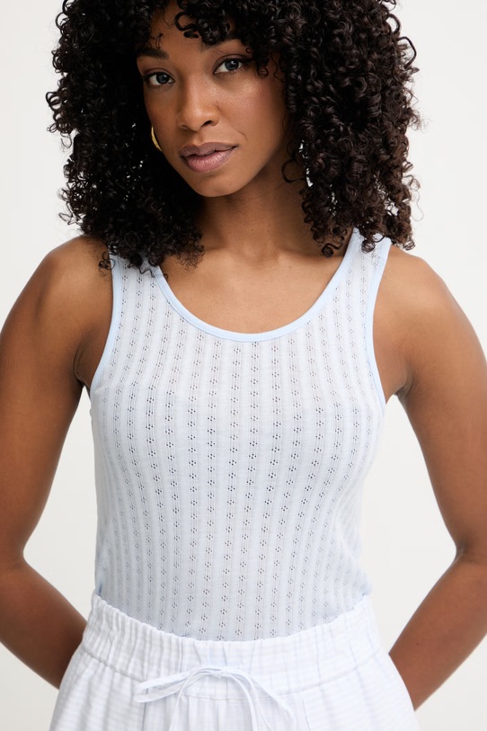 MM by Max Mara τοπ γυναικείο με lyocell AFFINE μπλε 2616941018600