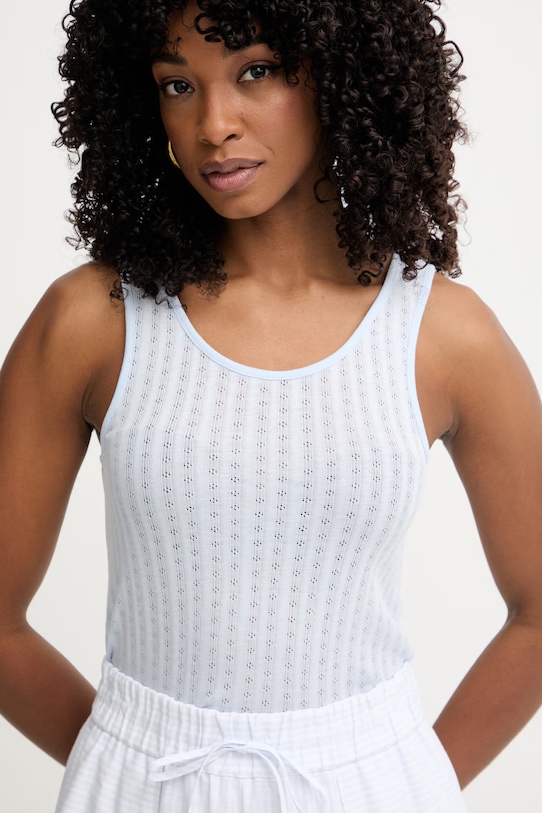 MM by Max Mara τοπ γυναικείο με lyocell AFFINE μπλε 2616941018600