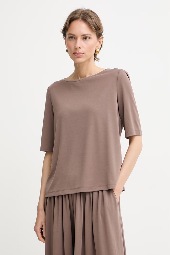 MM by Max Mara t-shirt γυναικείο TAURO καφέ 2616941068600