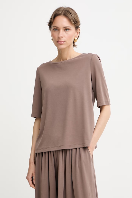 MM by Max Mara t-shirt γυναικείο TAURO καφέ 2616941068600