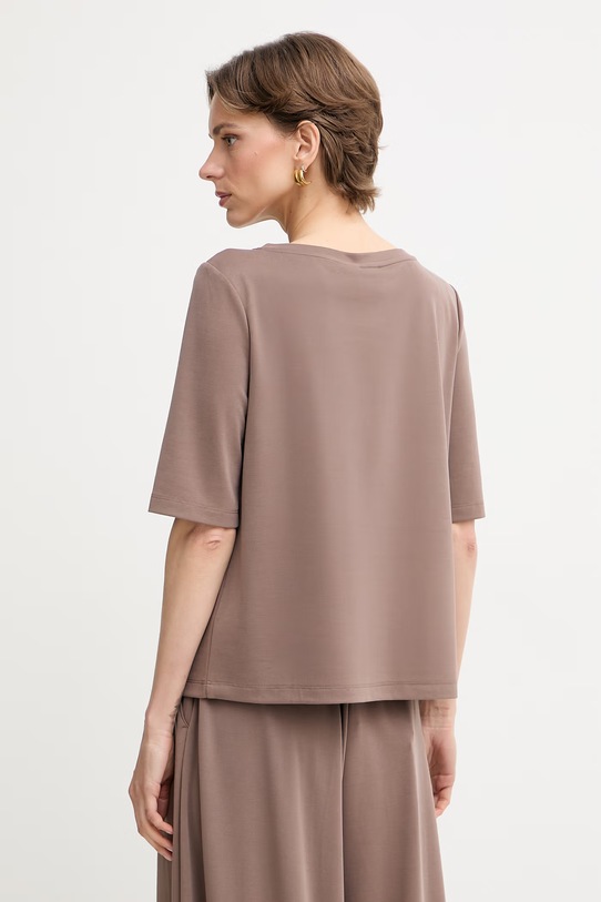Ρούχα MM by Max Mara t-shirt γυναικείο TAURO 2616941068600 καφέ
