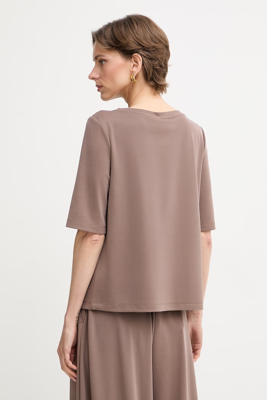 Ρούχα MM by Max Mara t-shirt γυναικείο TAURO 2616941068600 καφέ