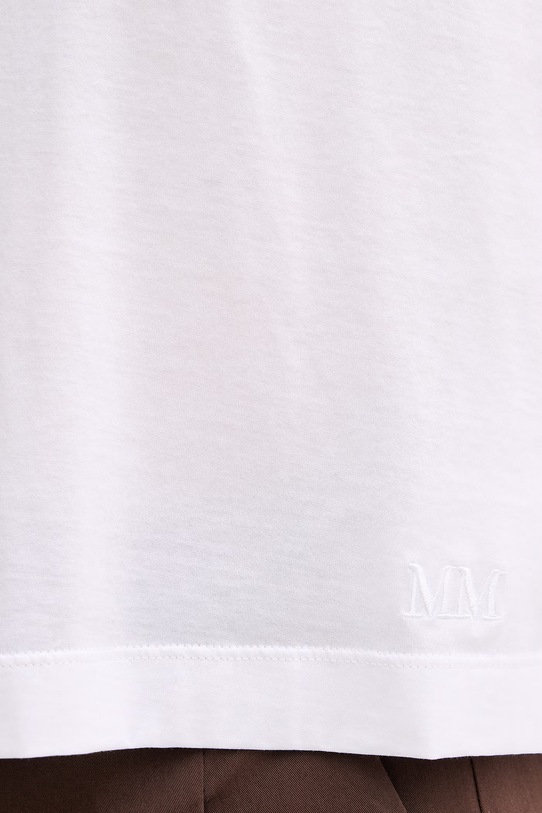 MM by Max Mara t-shirt damski bawełniany RADICE 2616941118600 biały