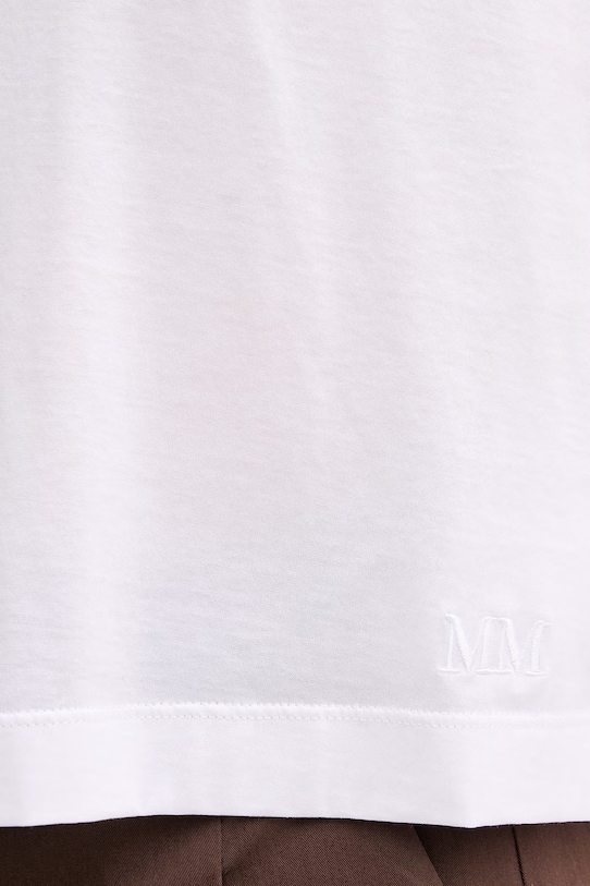 MM by Max Mara t-shirt damski bawełniany RADICE 2616941118600 biały