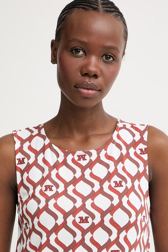 Max Mara Beachwear bluzka damska z wiskozy PELOTA pomarańczowy 2616941029600