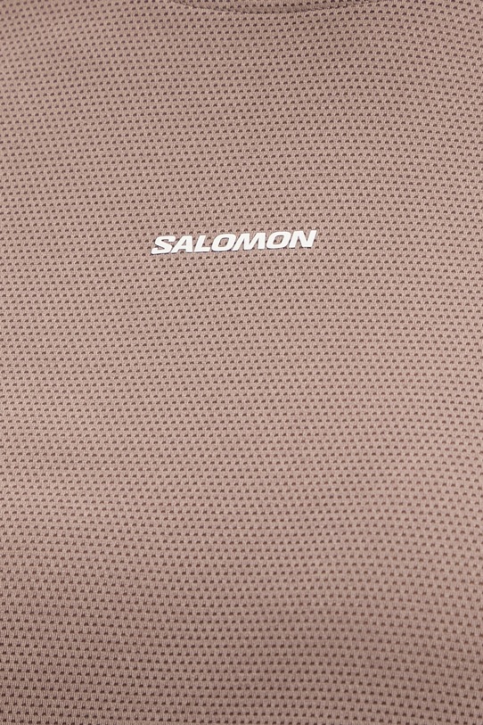 Salomon t-shirt treningowy SHKout LC2776000 brązowy
