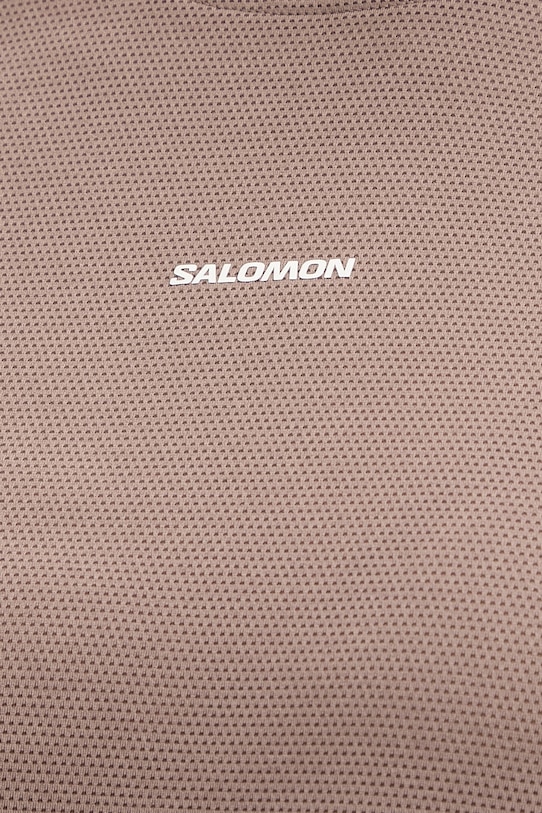 Tréningové tričko Salomon SHKout LC2776000 hnedá