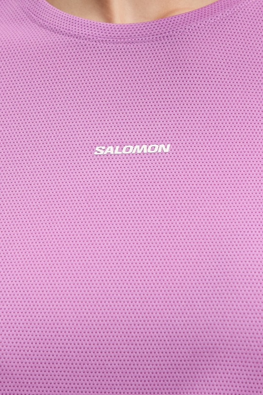 Salomon t-shirt treningowy SHKout LC2776200 fioletowy