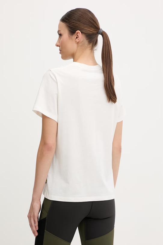 Odzież Fjallraven t-shirt damski bawełniany Archive F14600269 beżowy