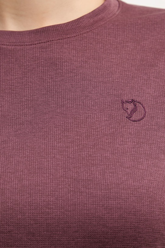 Fjallraven T-shirt sportowy damski Abisko Day F84106 bordowy