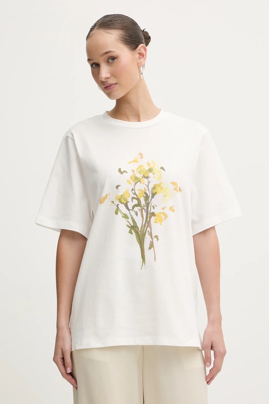 Odzież Stine Goya t-shirt bawełniany SG.PS26.T009.2243P biały