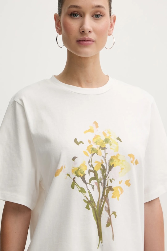 Stine Goya t-shirt bawełniany biały SG.PS26.T009.2243P