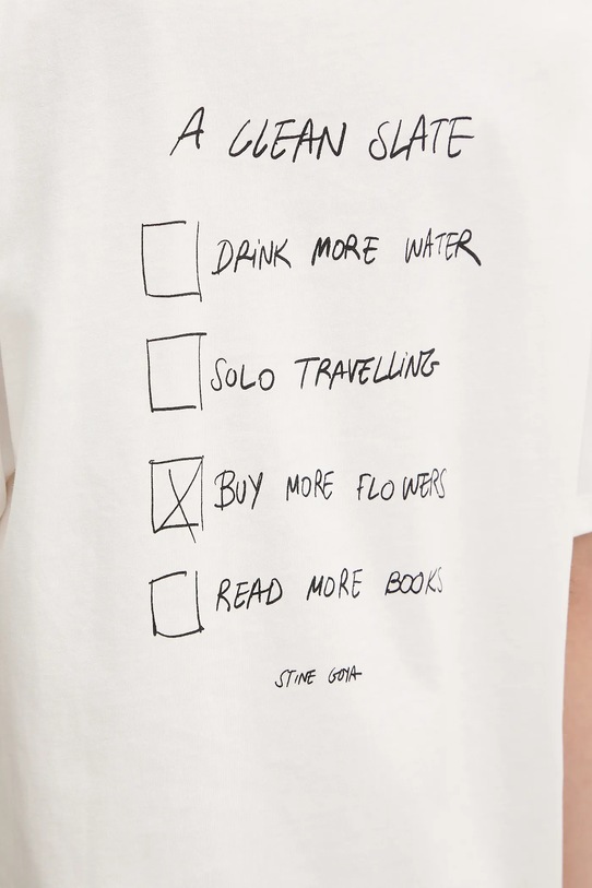 Stine Goya t-shirt bawełniany SG.PS26.T009.2243P biały