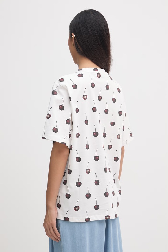 Odzież Stine Goya t-shirt basic damski bawełniany SG.SS26.T009.2243 biały