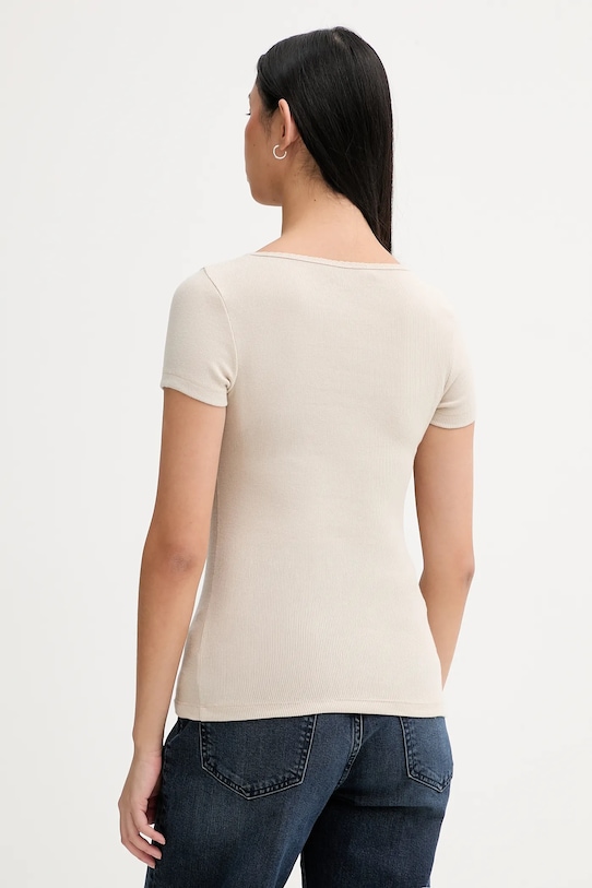 Odzież Tommy Jeans t-shirt DW0DW21837 beżowy