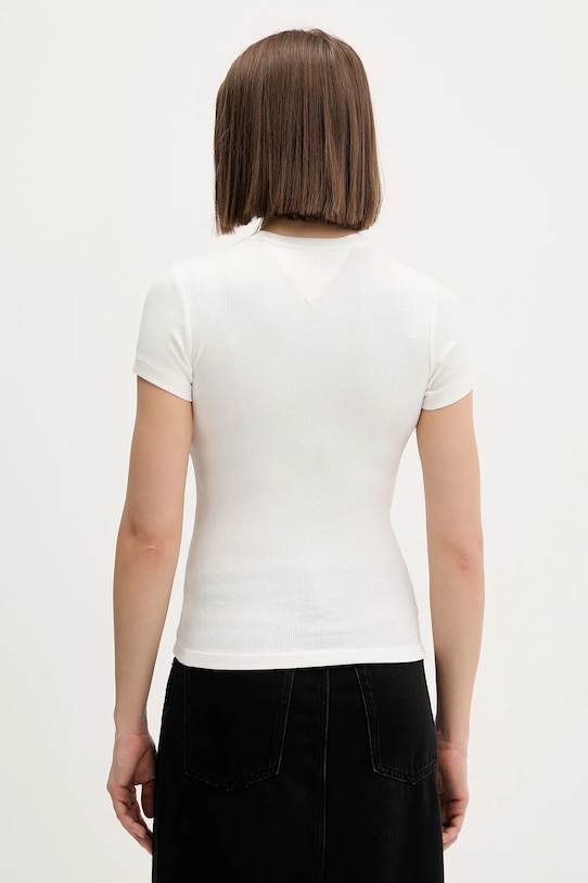 Îmbrăcăminte Tommy Jeans tricou DW0DW21838 alb