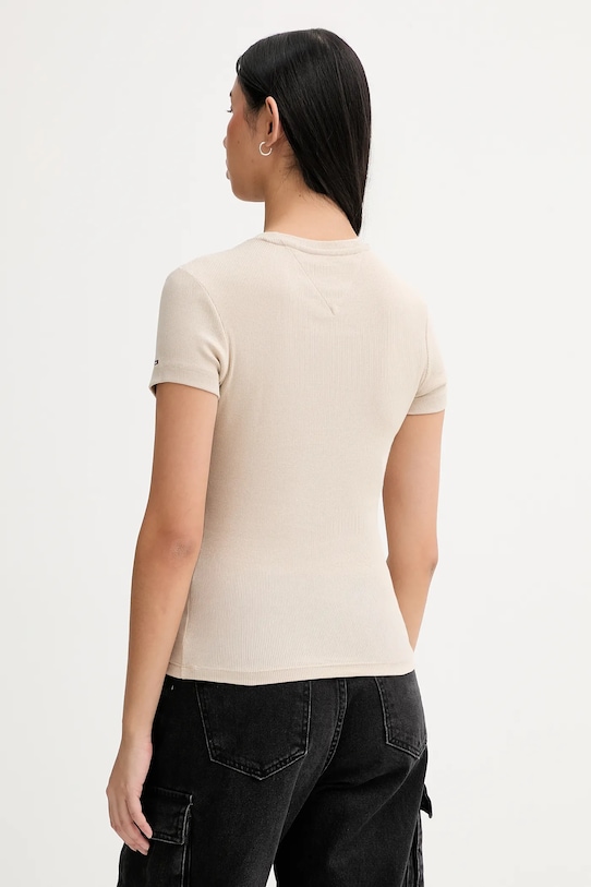 Odzież Tommy Jeans t-shirt DW0DW21838 beżowy