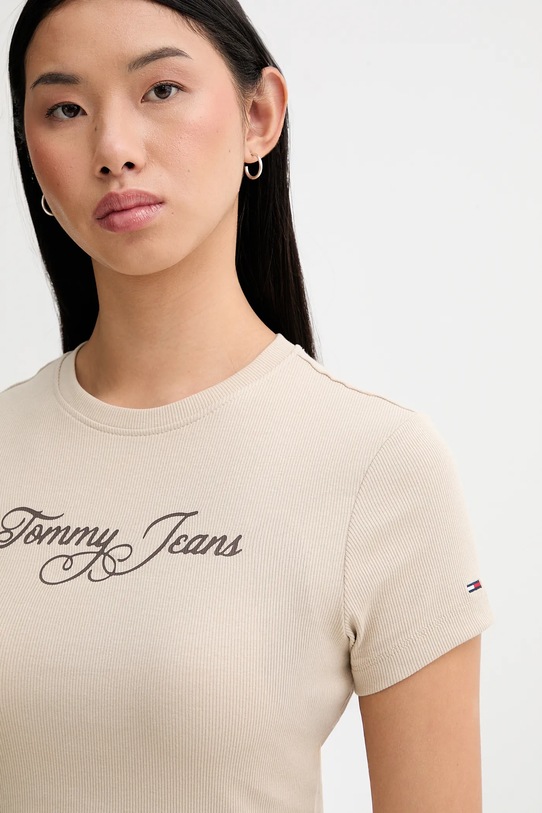 Tommy Jeans t-shirt beżowy DW0DW21838