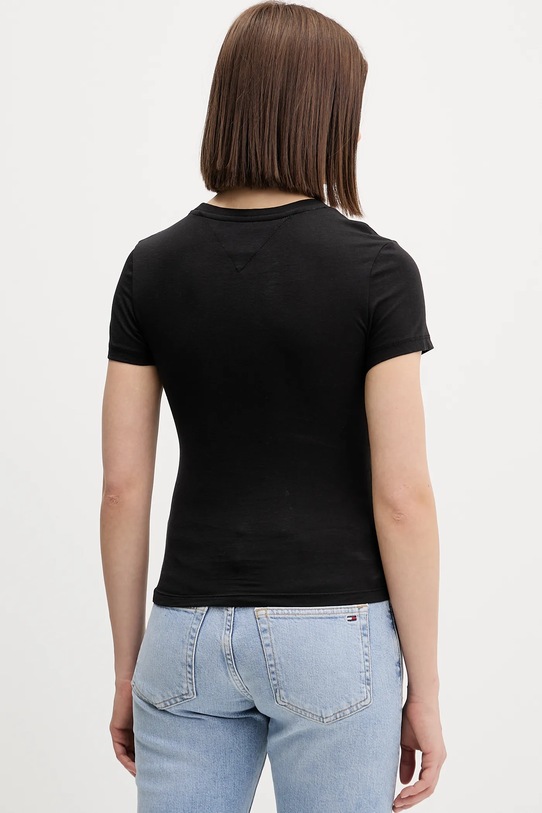 Odzież Tommy Jeans t-shirt bawełniany DW0DW21841 czarny