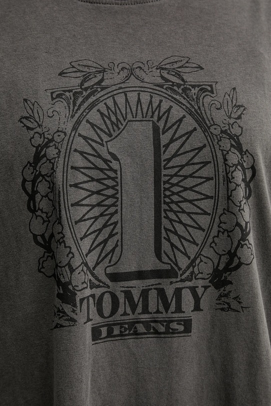 Tommy Jeans t-shirt bawełniany DW0DW21858 szary