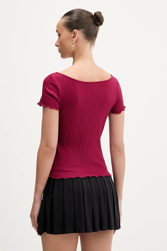 Oblečenie Tričko Tommy Jeans DW0DW22460 burgundské