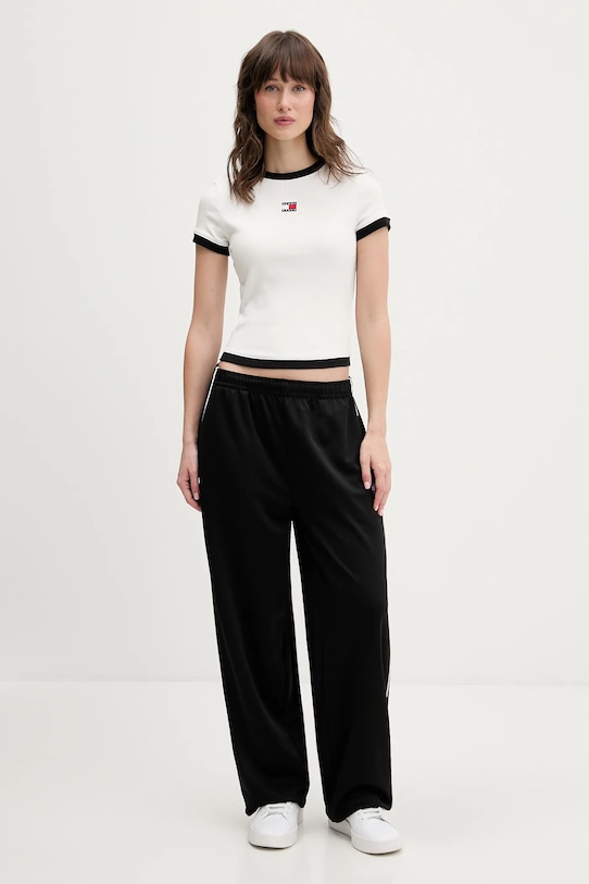 Tommy Jeans t-shirt DW0DW22575 beżowy SS26