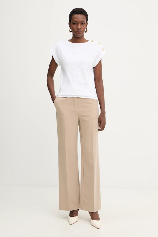 Βαμβακερό μπλουζάκι Marciano by Guess LYRIS 6RGI03.6362A λευκό SS26