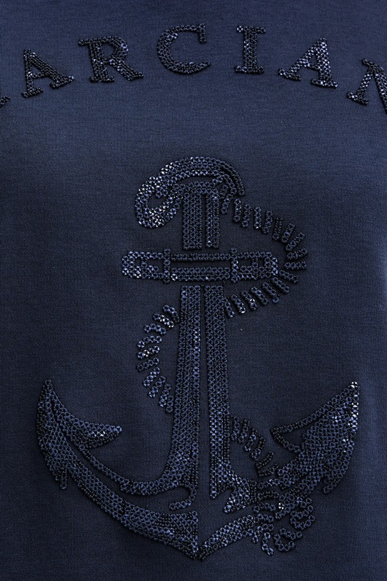 Βαμβακερό μπλουζάκι Marciano by Guess LYRIS 6RGI03.6362A μπλε