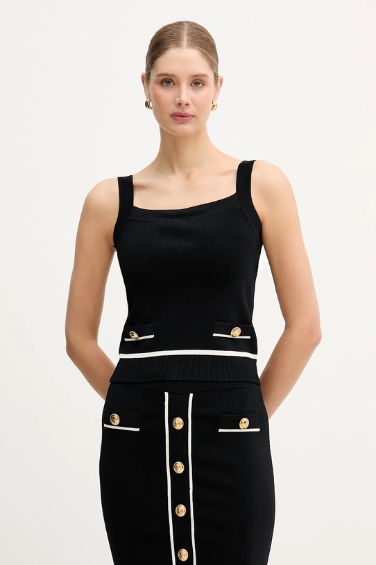 Marciano by Guess top NOEMI z elastanem czarny 6RGR03.5905Z