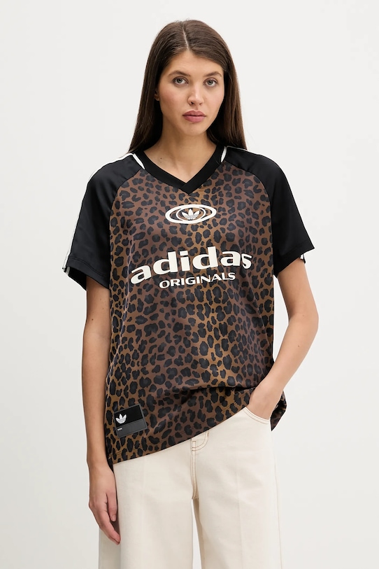 adidas Originals t-shirt STN FBALL pozostałe brązowy KA2671