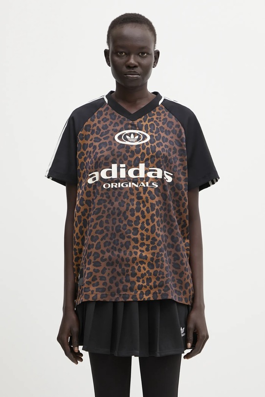 adidas Originals t-shirt STN FBALL pozostałe brązowy KA2671