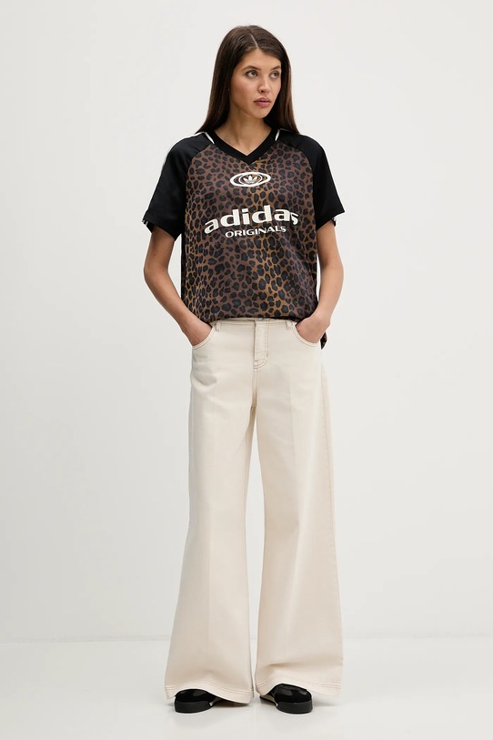 adidas Originals t-shirt STN FBALL KA2671 brązowy SS26