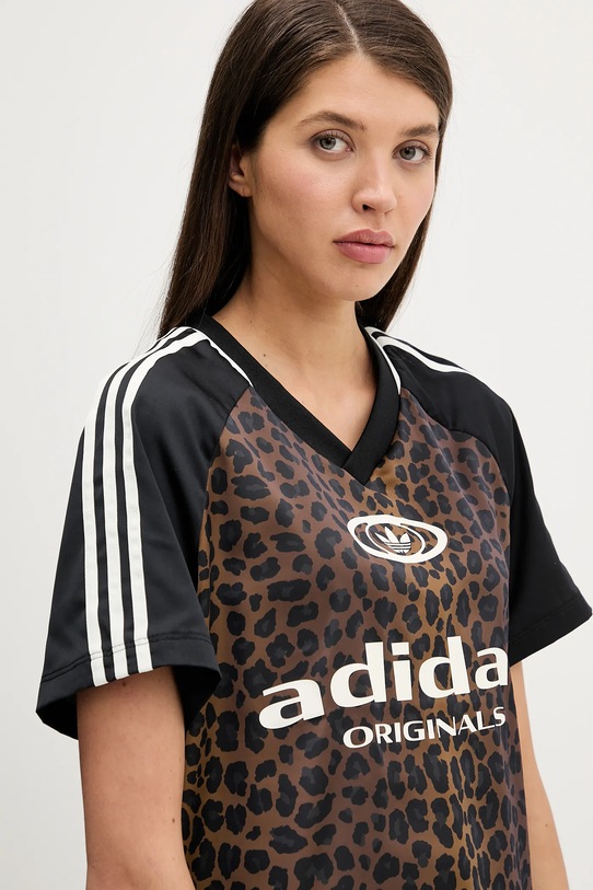 adidas Originals t-shirt STN FBALL brązowy KA2671