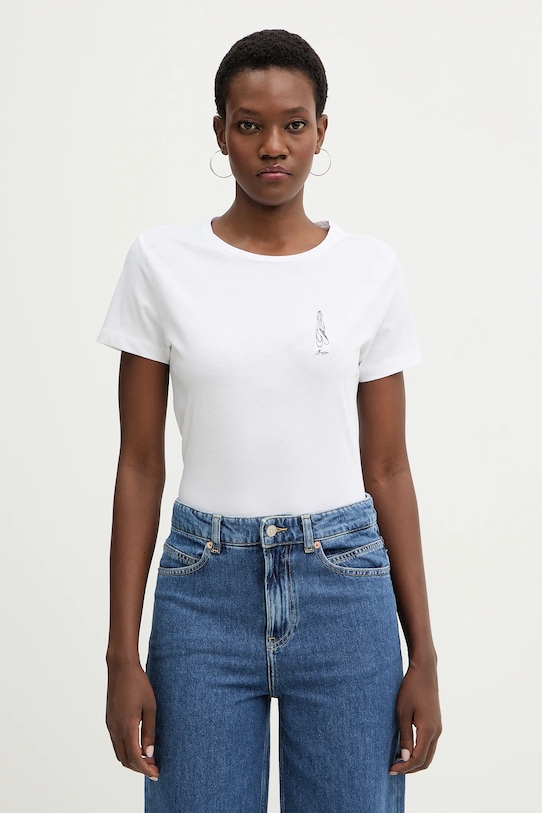 BOSS Orange pamut póló C Elove 1 pamut fehér 50556994