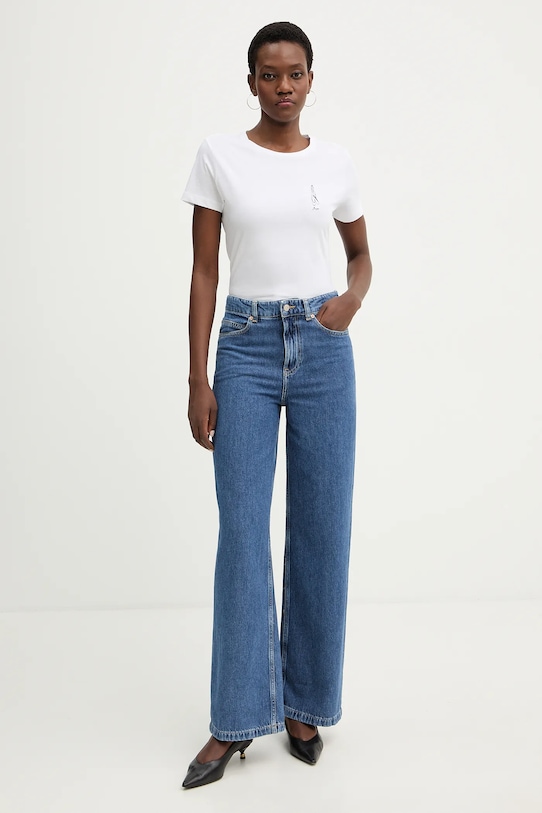 BOSS Orange pamut póló C Elove 1 50556994 fehér SS26