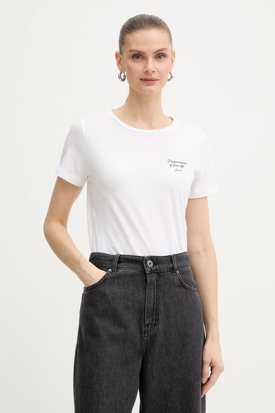 BOSS Orange t-shirt in cotone C Elove 1 semplice bianco 50556994