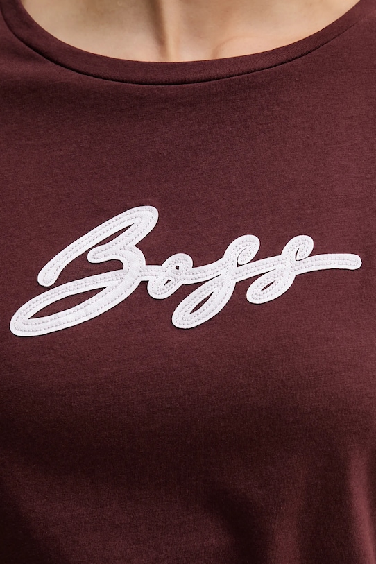 BOSS Orange t-shirt bawełniany C Elove 2 50556995 bordowy