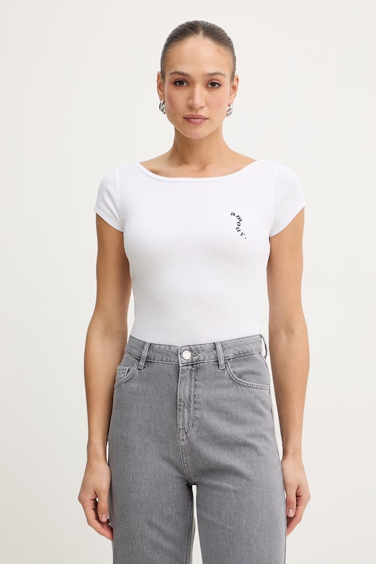 BOSS Orange t-shirt C Etine aplikacja biały 50556997