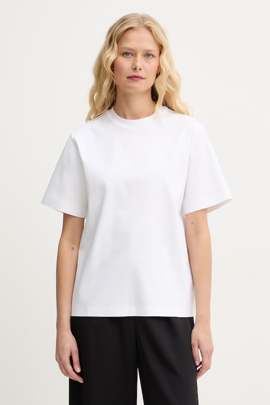 BOSS t-shirt bawełniany Eharpa bawełna biały 50552064