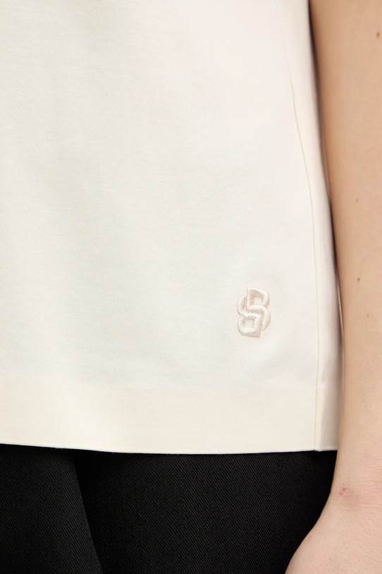 BOSS t-shirt bawełniany Eharpa 50552064 beżowy