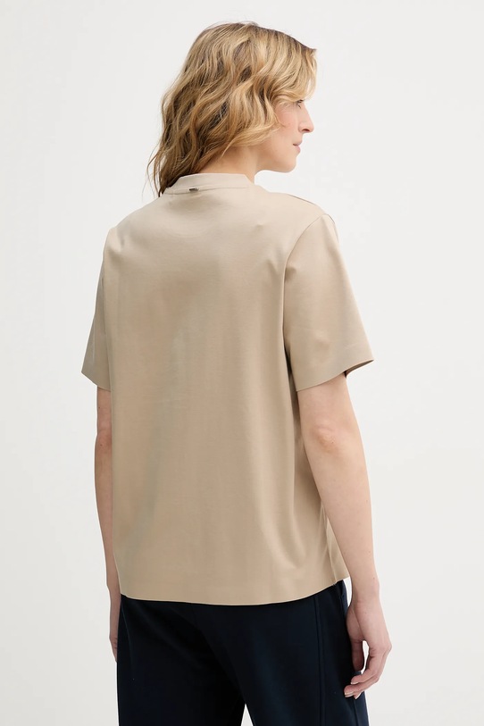 Одежда Хлопковая футболка BOSS Eharpa 50552064 бежевый