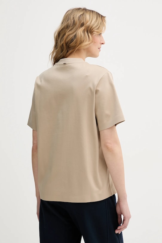 Одежда Хлопковая футболка BOSS Eharpa 50552064 бежевый