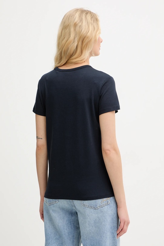 Odzież BOSS t-shirt z domieszką jedwabiu Eventsa9 50555071 granatowy