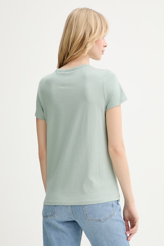 Odzież BOSS t-shirt z domieszką jedwabiu Eventsa9 50555071 zielony