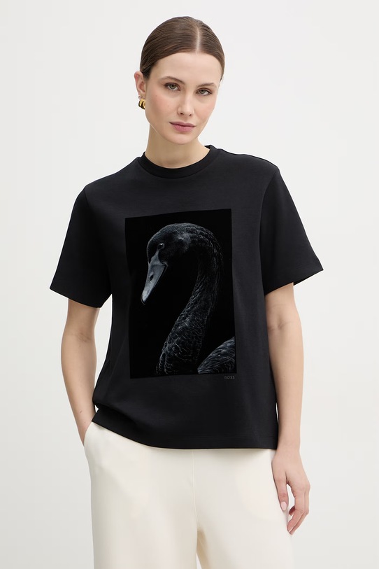 BOSS t-shirt Eharpa2 regular czarny 50563277