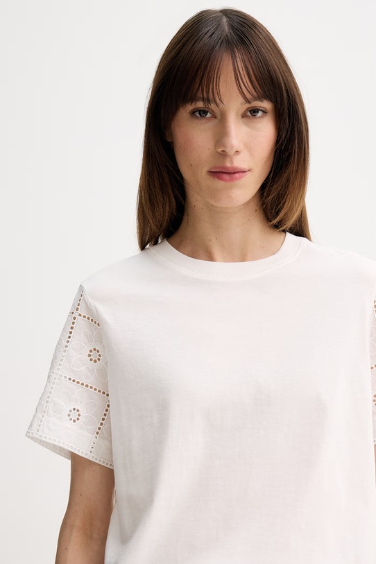 PS Paul Smith t-shirt damski bawełniany beżowy W2R.430V.V31440